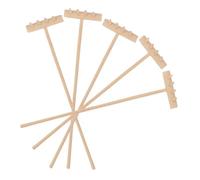 Veemoon 5pcs Mini Wooden Sand Rake Set for Zen Garden Sand Tray Tools, Tabletop Sandbox Rake Accessories for Outdoor Play and Garden Decor