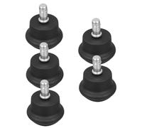 Veemoon 5pcs Nylon Bell Glide Replacement Fixed Castors for Office Chairs Desks Cabinets Secure Non Slip Furniture Wheel Stoppers Easy to Install Stationary Swivel Furniture Hardware