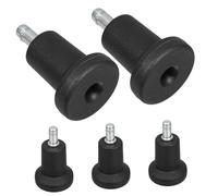 Veemoon 5pcs Office Chair Leg Floor Protectors Reinforced Base Caps with Screw Socket for Desk Chairs Suitable for Home and Office Carpet Furniture Legs