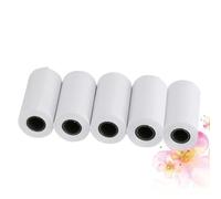 Veemoon 5pcs Paper Thermal Roll Core Labels Adhesive Photographic Paper 57x30mm Self-Adhesive Design Wide Applicability Thermal Stickers for Inventory Control and Shop Use on Pepper