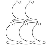 Veemoon 5pcs Planter Terrariums Hanger: Air Plant Holder Terrariums Hanger Black Iron Wire Hanging Hook For Christmas Halloween Decoration Glass Witch Ball