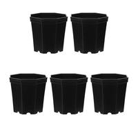 Veemoon 5pcs Plastic Decorative Planter Bonsai Pot Simple Style Breathable Design Gift for Gardening Enthusiasts and Office Use