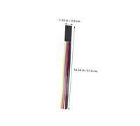 Veemoon 5pcs PU Leather Ribbon Bookmarks Multi Color Attachable Page Markers Reading Accessories for Men Novel Bible Books