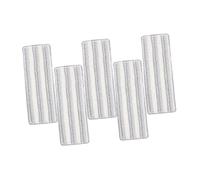 Veemoon 5pcs Quick Dry Washable Mop Pads for Tile and Floors Microfiber Replacement with Self Adhesive Backing High Absorbency Wet Mop Pads for Efficient Wet and Dry Floor Cleaning