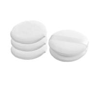 Veemoon 5pcs Rounded Cosmetics Puff Simple Shaped Cut Velour Makeup Sponges High Grade Material Supple Texture for Christmas and Valentine's Day