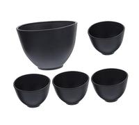 Veemoon 5pcs Silicone Facial Mask Mixing Bowls Diy Spa Tools for Skincare Flexible Comfortable Use for Personal and Professional Beauty Applications