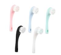 Veemoon 5pcs Soft Bristle Face Cleansing Brushes with Ergonomic Handles Deep Cleanser for Gentle Exfoliating and Skin Texture Improvement Suitable for Daily Facial Care