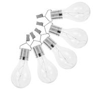Veemoon 5Pcs Solar Hanging LED Bulbs, Clip Design, ABS Pc Bulb Shape, Classical High Transparency Light for Outdoor Garden Areas Without Mains Power