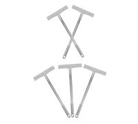 Veemoon 5pcs Stainless Sign Rod Holders with Ergonomic Handle Easy Assembly Handheld Vote Sign Sticks for Elections Protests Sports and Grand Ceremonies
