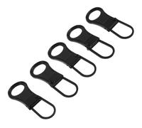 Veemoon 5pcs Universal Zipper Replacement Kit for Home Textiles and Coats Alloy Material Zipper Pulls with Design Sturdy Not Easy to Fall for Repairing