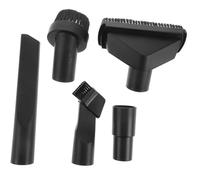 Veemoon 5pcs Vacuum Cleaner Accessories Kit with Soft Natural Horsehair Brush Round Nozzle Head and Adapter for Inner Durable Plastic Attachments for Corner and Surface Dusting Keyboards
