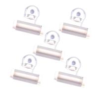 Veemoon 5Pcs White Suction Cup Toothpaste Extruder Hanging Wall Mounted Manual Tube Squeezer for Bathroom Multi Function Facial Cleanser Dispenser Space Saving Oral Care Accessory