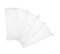 Veemoon 5pcs Wild Birds Food Drawstring Net Bags for Finch Feeding, 12x28cm Polyester Hexagonal Mesh Hanging Sack, Outdoor Bird Feeder Bags for Backyard Wildlife