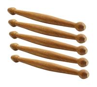 Veemoon 5Pcs Wooden Acupoint Massage Tools Multi-Function Foot and Body Massaging Sticks Promote Circulation Tension for Home and Travel Use