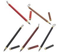 Veemoon 5Pcs Wooden Infinity Pencils Set - 7” Inkless Sketch and Drawing Pencils for Architects, Artists, and Writing - Red Sandalwood, Wenge, Black Tech Wood, Red Tech Wood, Ebony -