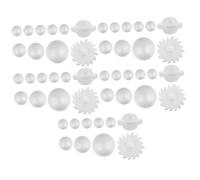 Veemoon 5Sets DIY Solar System Ball Craft Kit for Unfinished Painting Balls for Creative Projects for Imagination and Aesthetic Development for Parties and Desktop