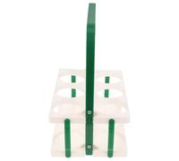 Veemoon 6 Bottles Portable Large Drink Holder Outdoor Beer Bottle Rack Folding Plastic Sleek Trendy Handheld Beer Rack for Picnic Table