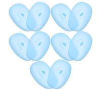 Veemoon 6 Pairs Silicone Ear Protectors for Hair Dye Hair Coloring Ear Shield Salon Use Blue Protect during Bathing and Wellness Care