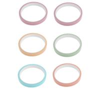 Veemoon 6 Rolls Colored Adhesive Tape with Sticky Balls Durable Self Adhesive Colored Tapes for Creative Projects School Supplies and Relaxing DIY Crafts Portable