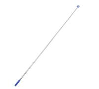 Veemoon 6-section 2.24m Telescopic Metal Window Opener Rod with Hook, Portable Blind Pull Wand for Skylights, Sash and Rv Awning, Blue Extension Curtain Draw Rod