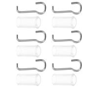 Veemoon 6 Sets Blind Tilt Mechanism Replacement Kit with Stainless Steel and Plastic Wand Hooks for Horizontal Blinds to User Experience and Maintain Functionality at Home