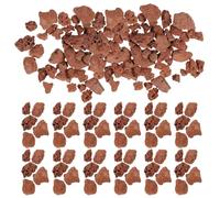 Veemoon 60g Bag of Volcanic Red Lava Rock 3-6mm Microlandscape Stones for Sand Table Decoration Miniature Diorama Basing Rocks for Fish Tank and Garden Scenery