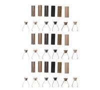 Veemoon 60pcs Cord End Caps, 6 Colors Metal Fold-Over Aglets | Metal Cord Lock Stopper, Durable Alloy Construction, Secures Hoodie and Hat Drawstrings, Prevents Fraying, Easy Installation