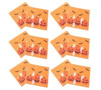 Veemoon 60pcs Halloween Disposable Napkins Paper with Vivid Pumpkin Bat Ghost Designs, Hygienic Square Napkins for Bar Events and Dinner, Multi-Scene Use Festive Party Decoration