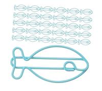 Veemoon 60pcs Metal Fish Shaped Paper Clips Creative Animal Paperclips for Office School Stationery Journal and Decorative Fasteners for Document Sorting