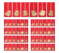 Veemoon 60pcs Red Envelopes 2026: Zodiac Year of The Horse Hong Bao - Vietnamese TET Envelopes - Chinese New Year Money Packets for Spring Festival Wedding