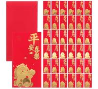 Veemoon 60pcs Red Envelopes 2026: Zodiac Year of The Horse Hong Bao - Vietnamese TET Envelopes - Chinese New Year Money Packets for Spring Festival Wedding