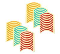 Veemoon 60pcs Waterproof Reflective Pressure Gauge Quarter-Circle Stickers Red Yellow Green Warning Labels for Machinery and Laboratories