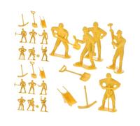 Veemoon 63pcs Construction Worker Figures Playset Safe Friendly Materials Educational Engineering Theme Skill Building Tools for School Activities and Creative Play