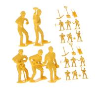 Veemoon 63pcs Construction Worker Figurines Set Safe Durable Engineering Playset for Promotes Creativity Social Skills for Play Activities