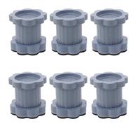 Veemoon 6pcs Adjustable Washing Machine Leveling Feet Pads, Non-Slip Pad | Anti Vibration Washer Foot Pad, Plastic Noise Cancelling Floor Protectors for Dryer