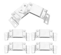Veemoon 6pcs Aluminum Helmet Headlamp Stand Lightweight Hard Hat Light Clip on Bracket with Secure Hold for Construction Workers and Miners Safety Helmet Light Holder