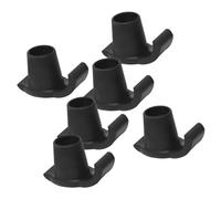 Veemoon 6Pcs Anti-Skid Walker Ski Glides Nylon Replacement Feet for Elderly Walkers Wear-Resistant Practical Skis Accessories for Stability and Smooth Movement Various Surfaces