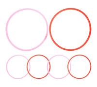 Veemoon 6pcs Aquarium Floating Duckweed Feeding Rings 16cm Mixed Colors Fish Tank Plants Isolation Circles for Aquatic Plant Holder and Fish Breeding Random Color