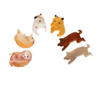 Veemoon 6pcs Assorted Animal Wine Glass Charms Drink Markers Made with Adorable Creative Designs to Increase Recognition for Home and Entertaining Assorted style