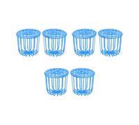 Veemoon 6pcs Bird Fruit Foraging Basket Parrot Fruit and Vegetable Basket Easy to Fill Can Play Blue Plastic High-end Plastic Materials Gift for Friends Or Families Who Have A Pet Parrot