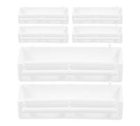 Veemoon 6pcs Birdcage Feeders and Bird Food Bowls Set, Plastic Pigeon Water Dispenser Dishes for Cage Feeding, Suitable for Parrots and Poultry Bird Care in Indoor Or Outdoor Use