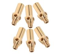 Veemoon 6pcs Brass Propane Gas Burner Jet Nozzles 0.5mm Diameter for Wok Grill Patio Heater Compatible Rv Quick Connect Hose Replacement and Two-stage Regulator Gas Control Valve Parts