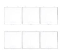 Veemoon 6pcs Butterfly Collection Case Small Plastic Case with Lid with Lid Hinged Transparent