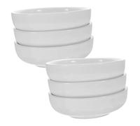 Veemoon 6pcs Ceramic Dipping Bowls Small Round Porcelain Snack Sauce Dish for Soy Vinegar Condiments Serving Kitchen Food Holder Compact Lightweight Easy Clean