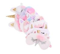 Veemoon 6Pcs Cute Masks for Teens Adorable Eye Masks for Sleeping Contoured Design for Total Light Blockage Comfortable Material for Naps and Travel