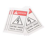 Veemoon 6pcs Dangerous Zone Keep Sign Warning Signs Sticker Easy to Stick Strong Adhesive Pp Synthesized Paper for Construction Site Platforms