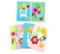 Veemoon 6pcs DIY Greeting Cards Making Kit with Bright Colors Premium Tear Resistant Materials Easy Craft Supplies for Handmade Cards and Creative Art Projects at Home School