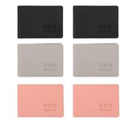 Veemoon 6pcs Driving License Holder Car Insurance Holder Elegant Pu Multi-Card Storage Maximum Protection Men Women for Inspections and Tolls 4.33x3.07x0.39in