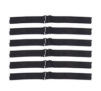 Veemoon 6pcs Elastic Bands for Wigs Adjustable Knit Strap Polyester Wig Headwear Set Protects Hair Suitable for Short Hair