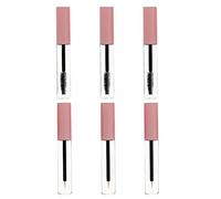 Veemoon 6Pcs Empty Mascara Tube and Wand Set 5Ml PET Refillable Cosmetic Container with Shadow Tip Liner Holder for DIY Travel Kit